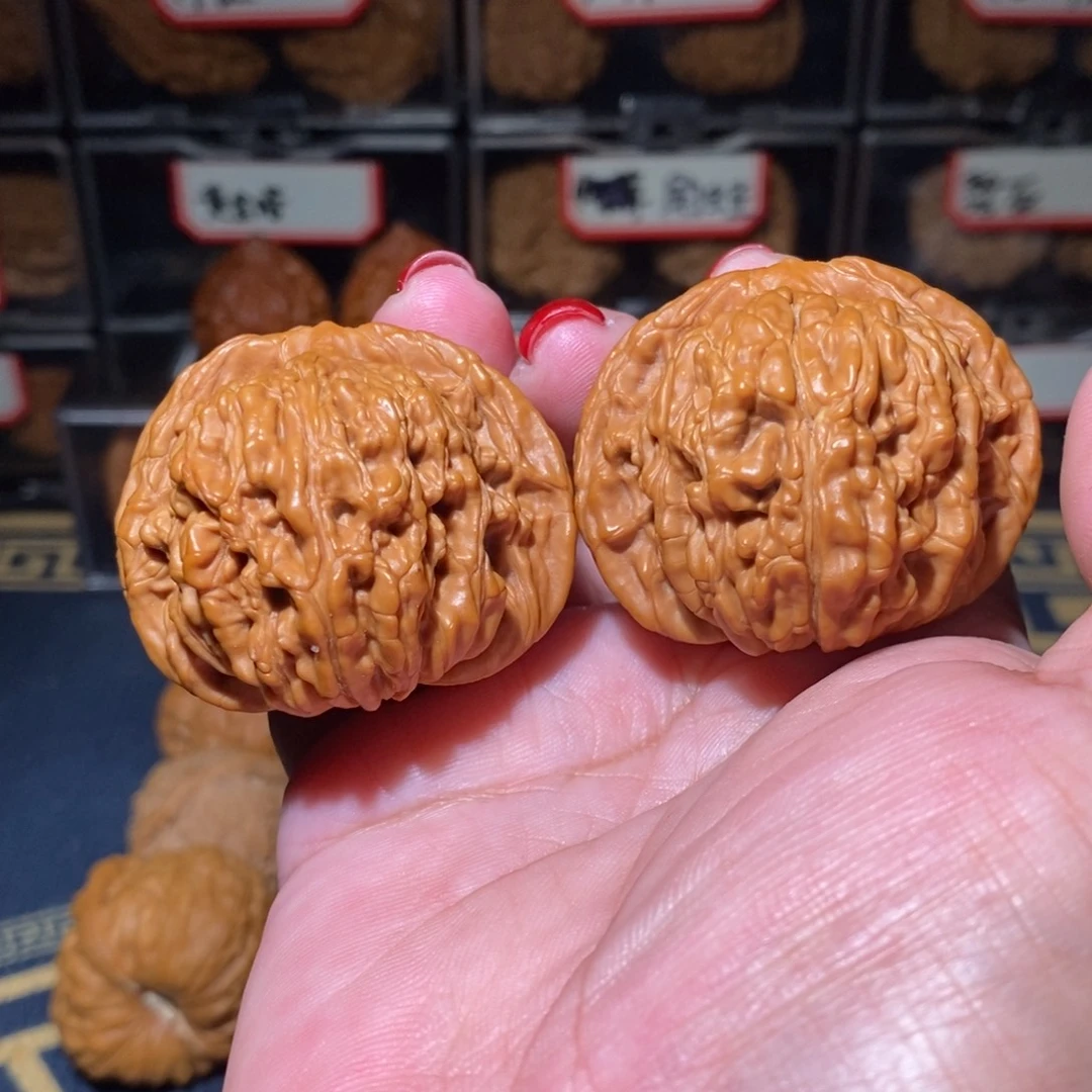 南***火文玩核桃把件蓟县楼