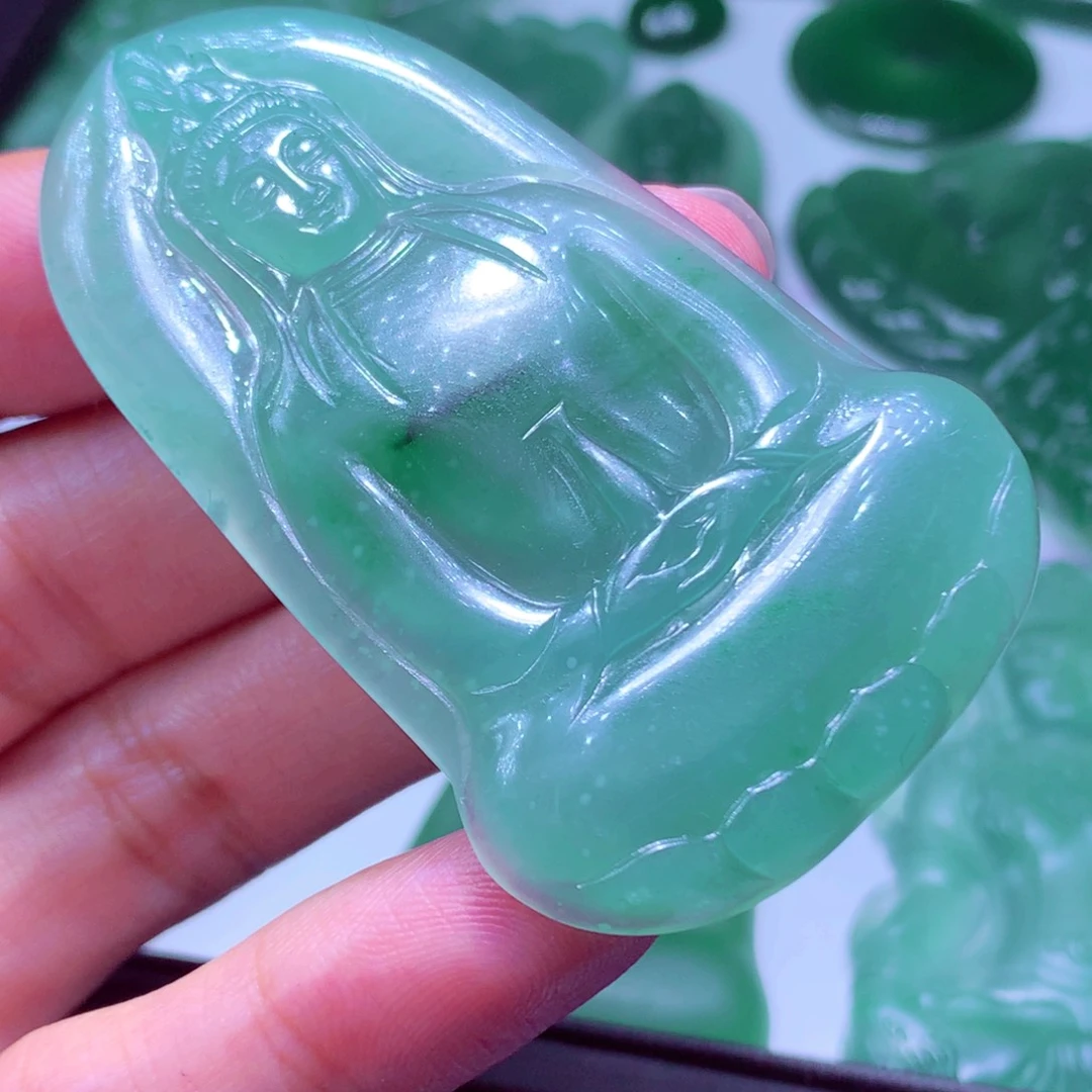 斜****定制翡翠未镶嵌天然