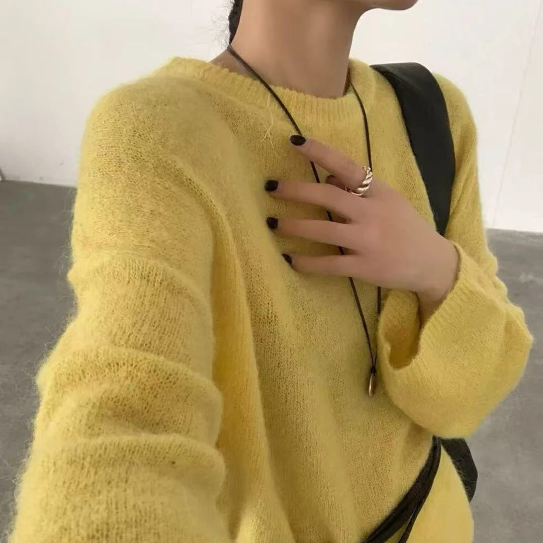 【特价-占单者限购】Q2640 纯色长袖秋冬百搭女士上衣 AW2008