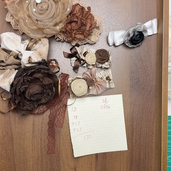 沐***非金属原创手工定制发饰 | No退No换。