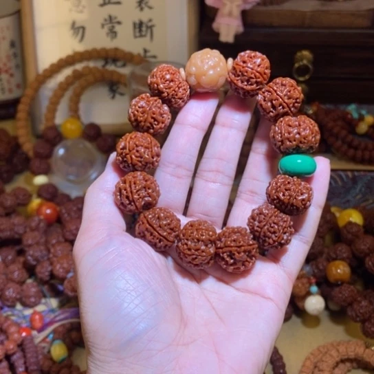 吊坠金刚菩提196玉化貔貅绿扣