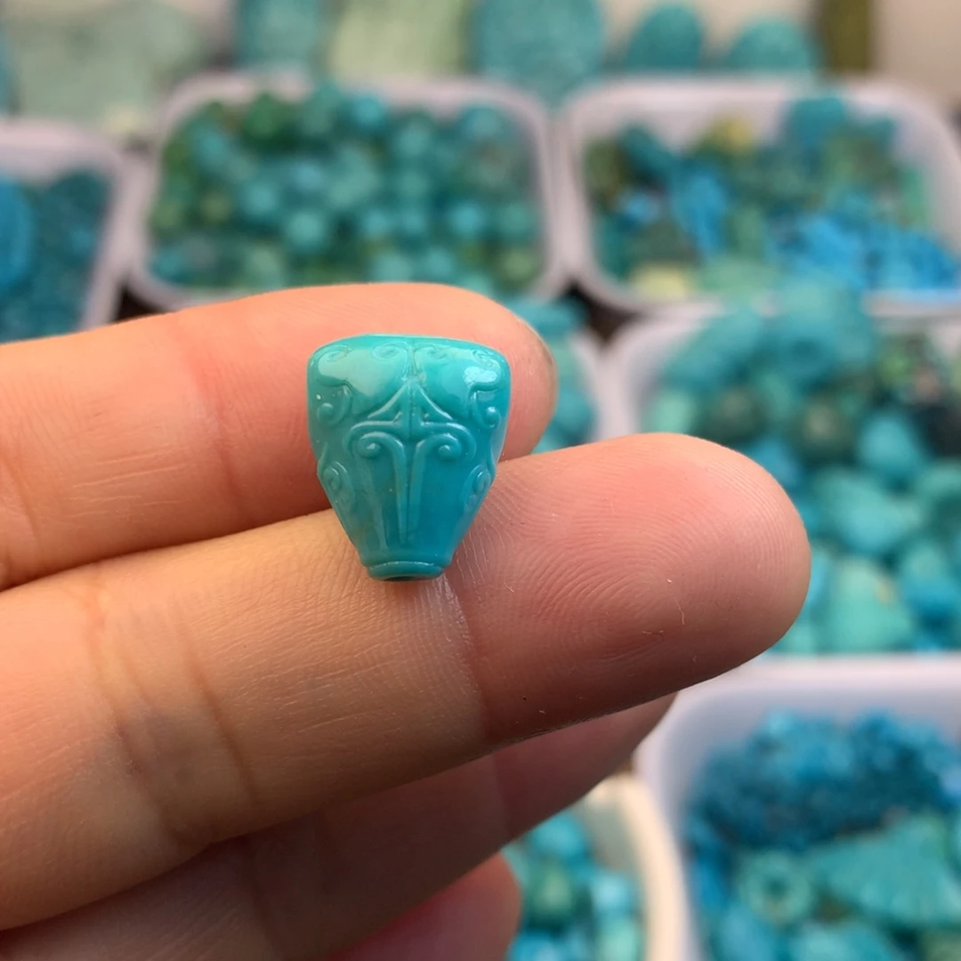 绿松石未镶嵌吊坠(不含链)14×12×10