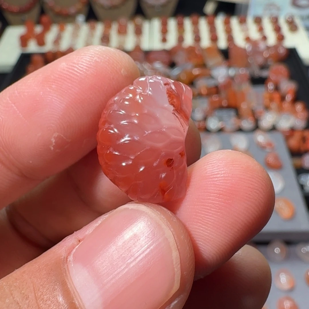 作****南红玛瑙冰飘未镶嵌橘子瓣2