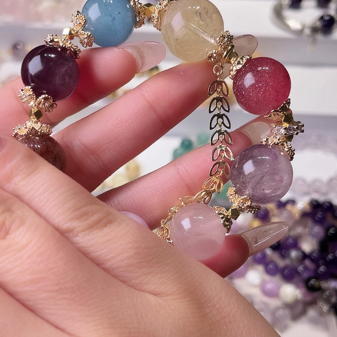 水晶手链合金J****尺寸