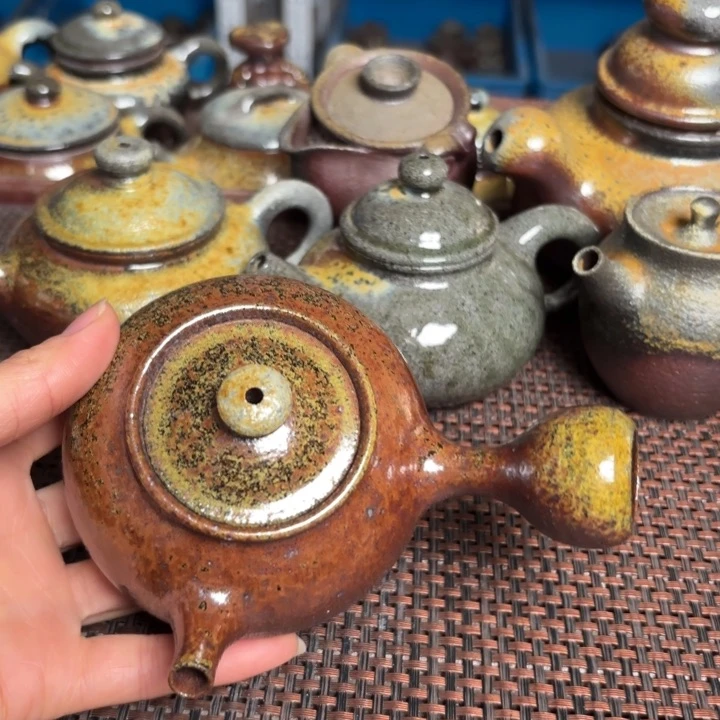 茶壶紫砂段泥侧把180 C