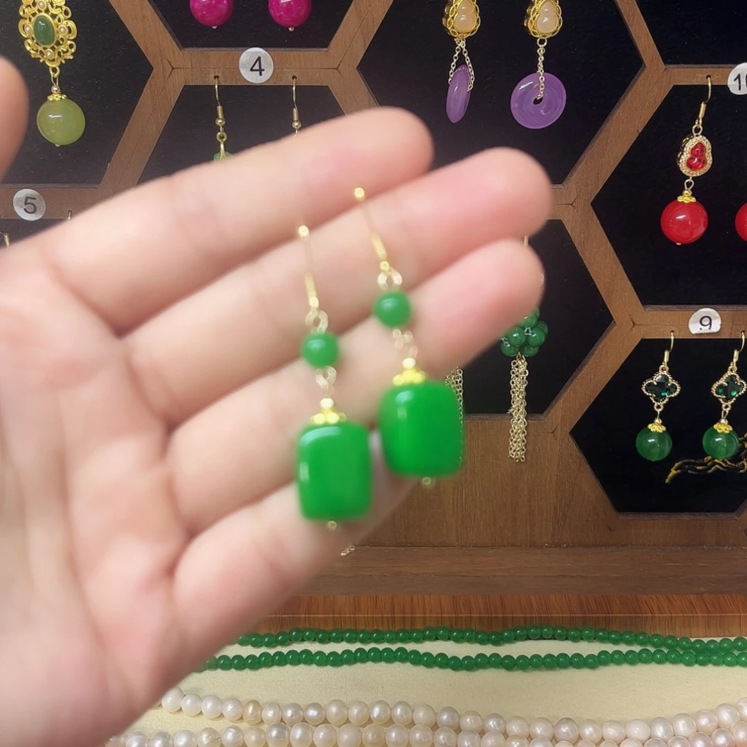 锆石合金925银耳饰