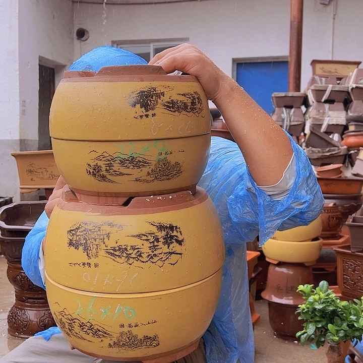 紫砂花盆紫砂花盆