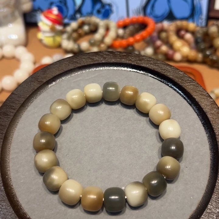 菩提根/象牙果吊坠山水画，13