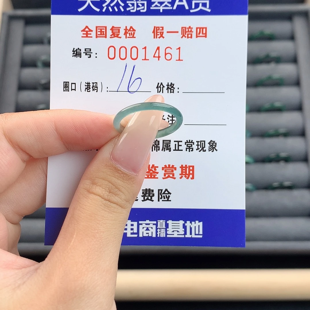 翡翠戒指未镶嵌      1461
