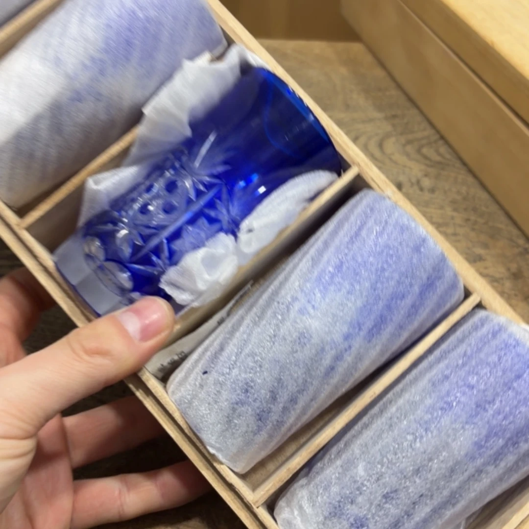 一***年手工艺品玻璃般若中古美术工艺品