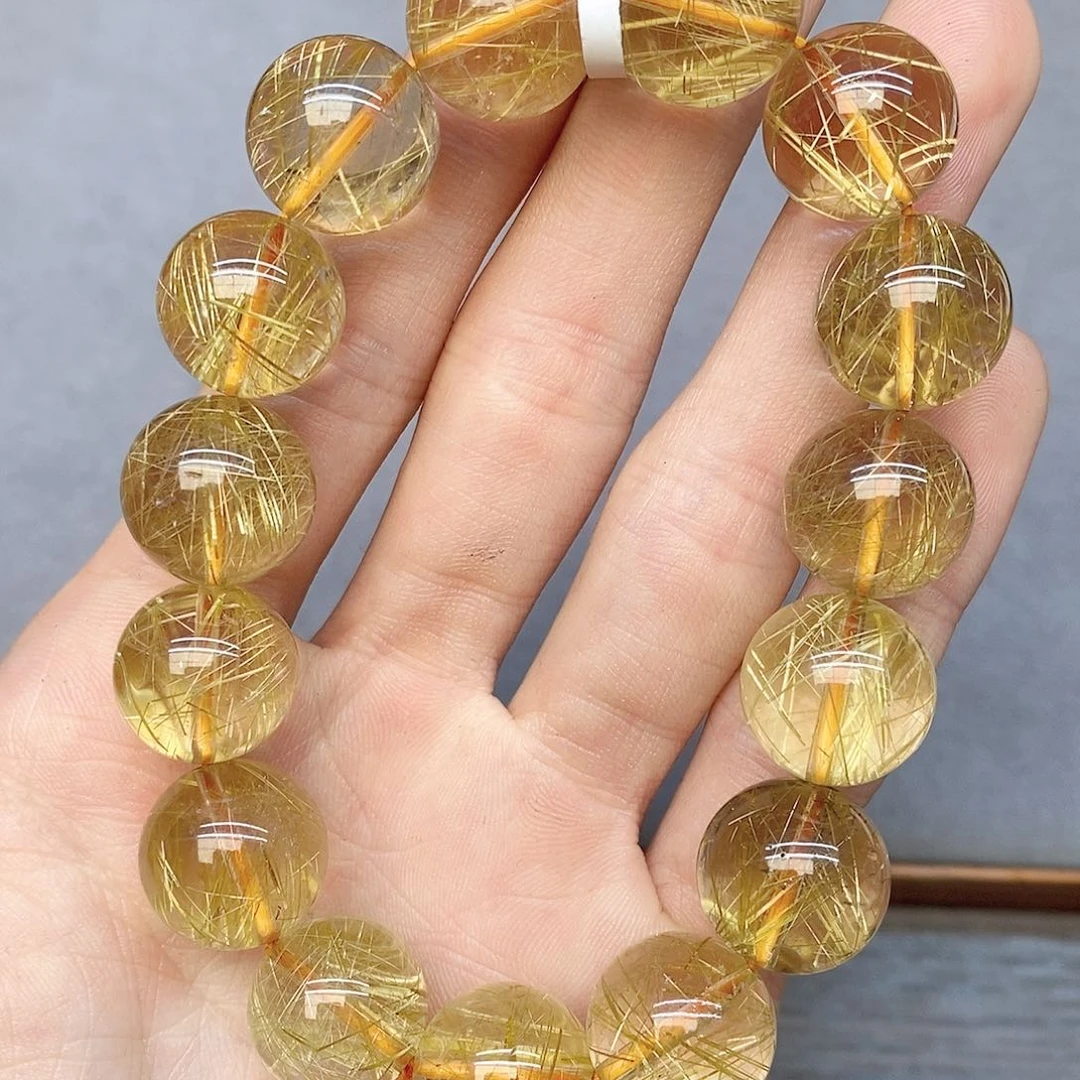 水晶手链未镶嵌50金发15mm