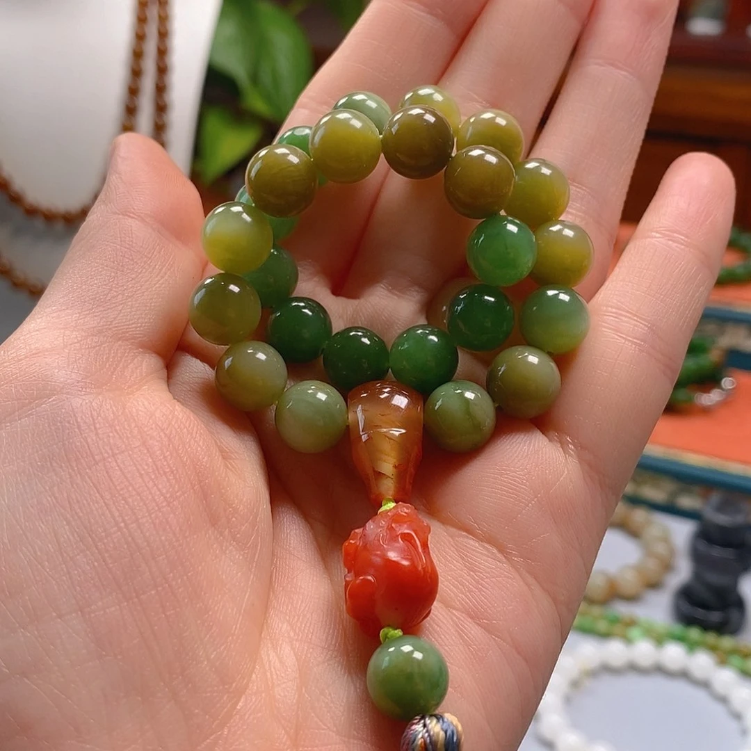和田玉手串未镶嵌