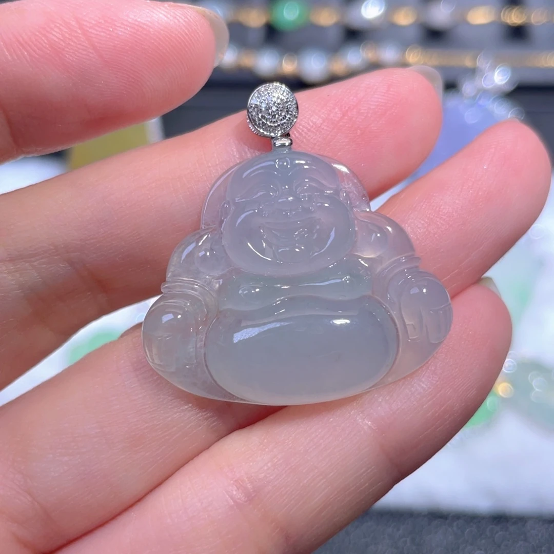 翡翠18K金镶嵌颈饰翡翠
