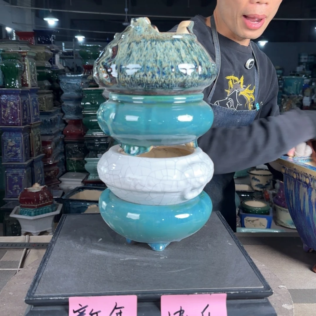 一风堂石湾花盆。微瑕