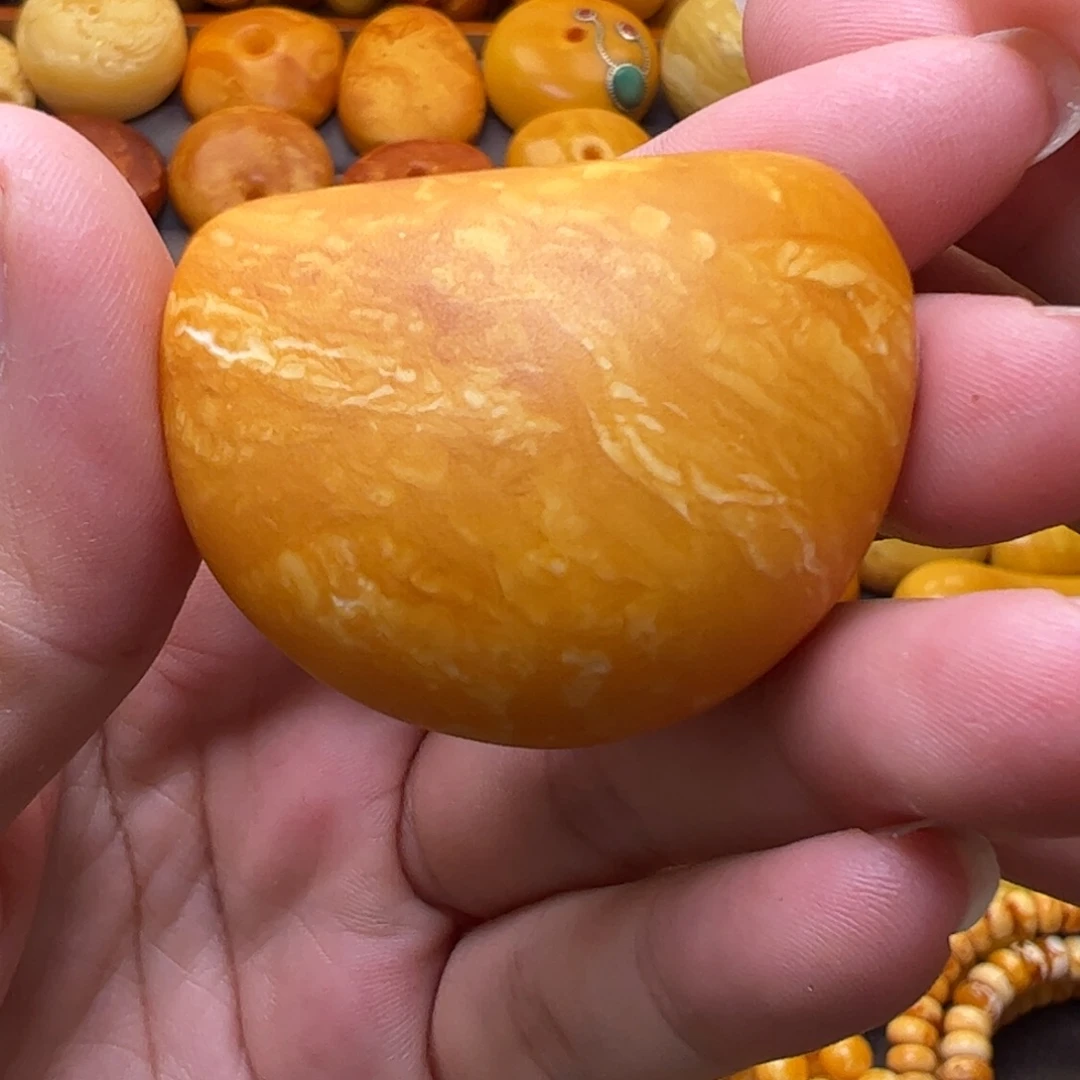 琥珀未镶嵌珠宝奇石角珠