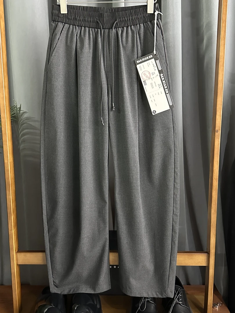 成哥潮牌高品质宽松直筒休闲西裤-910