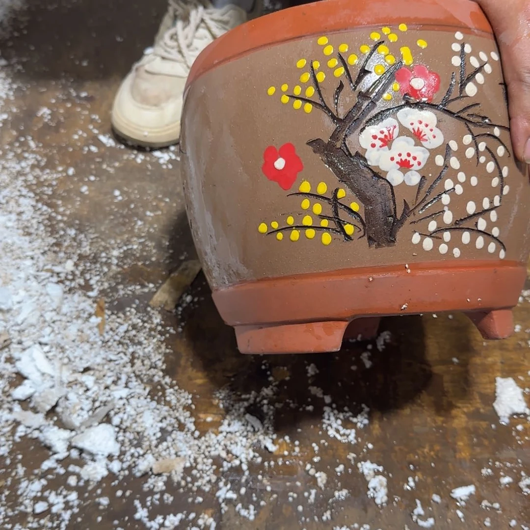 紫砂花盆口径19.17口径