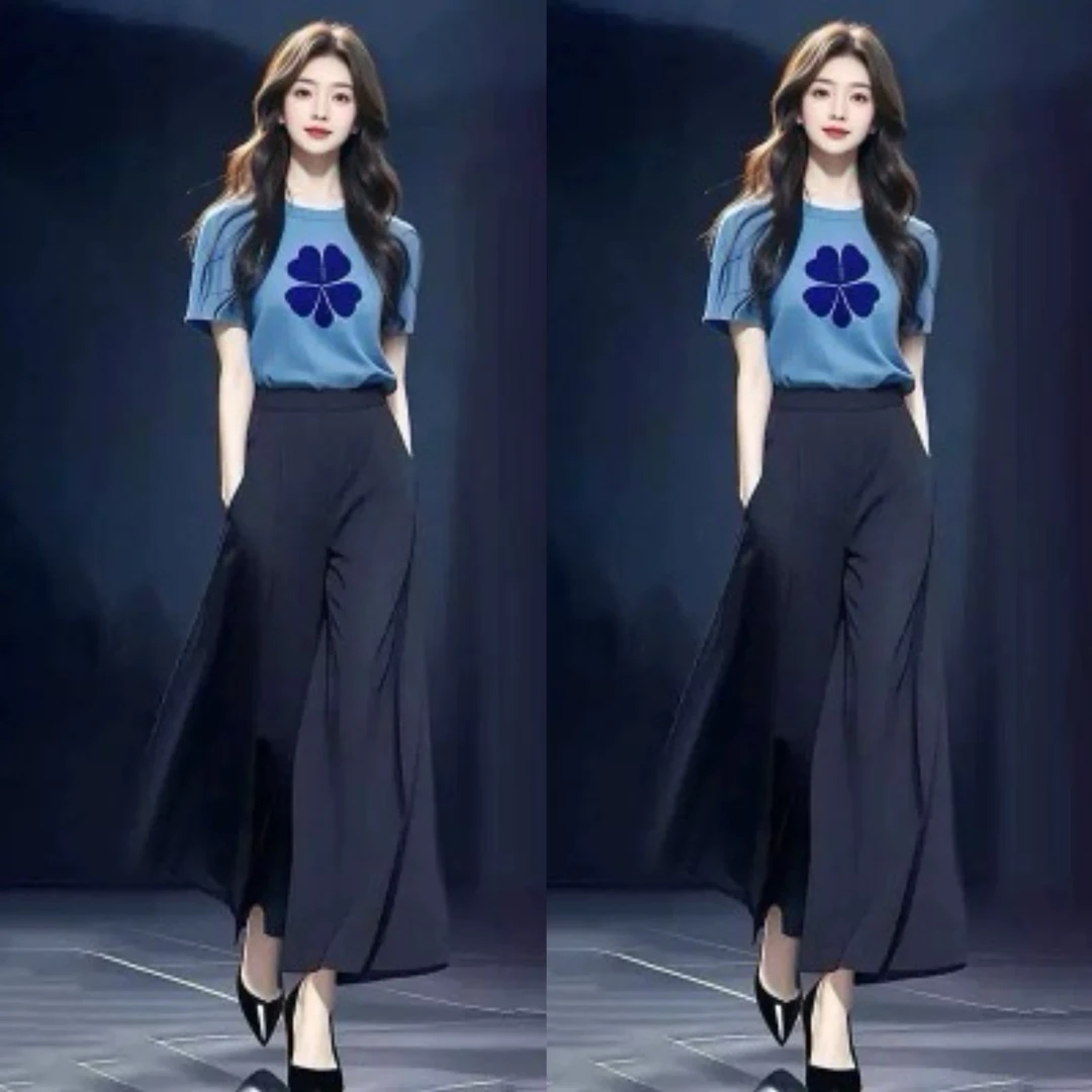 法式复古气质名媛高级感套装女夏季新款设计感小众上衣裤子两件套