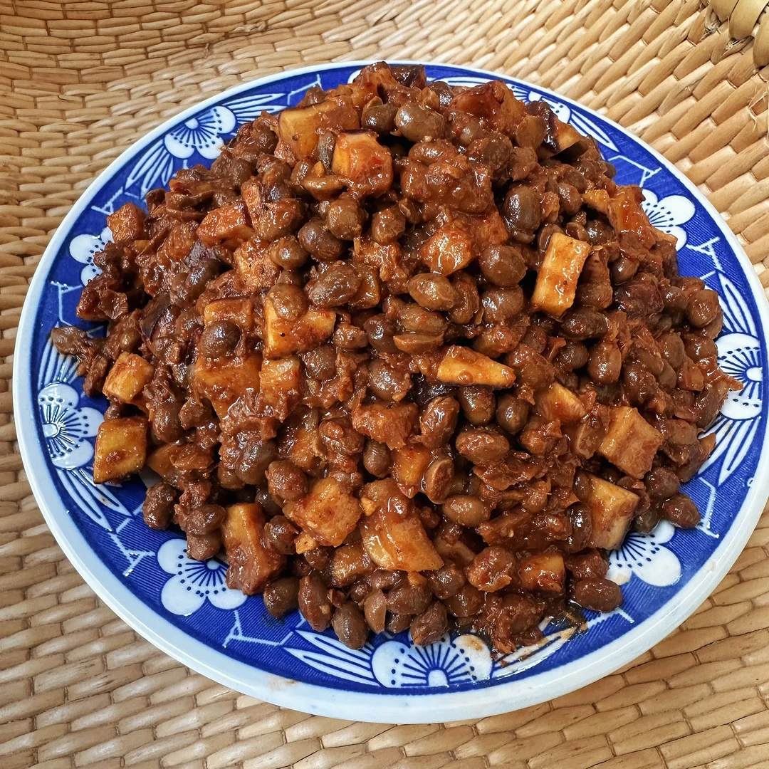 徐州邳州特产草捂盐豆子萝豆子下饭菜老家口味萝卜豆下饭菜