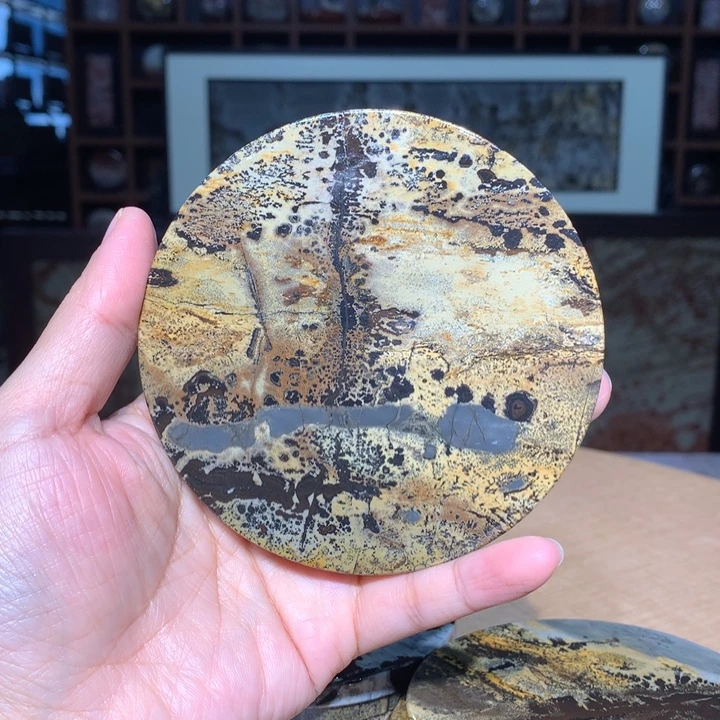 广西国画石摆件，观赏收藏