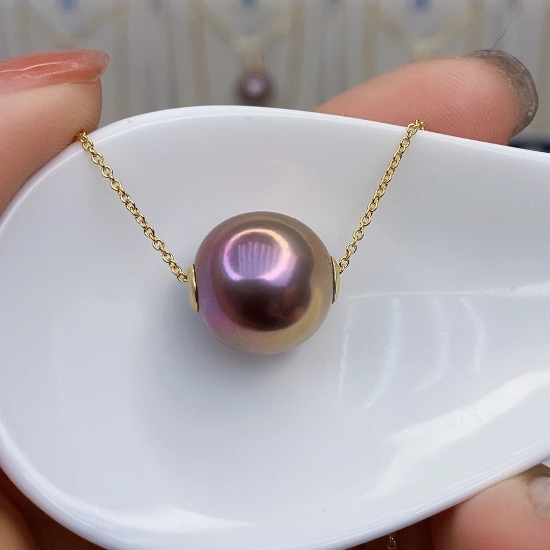 淡水珍珠颈饰银S925镶嵌