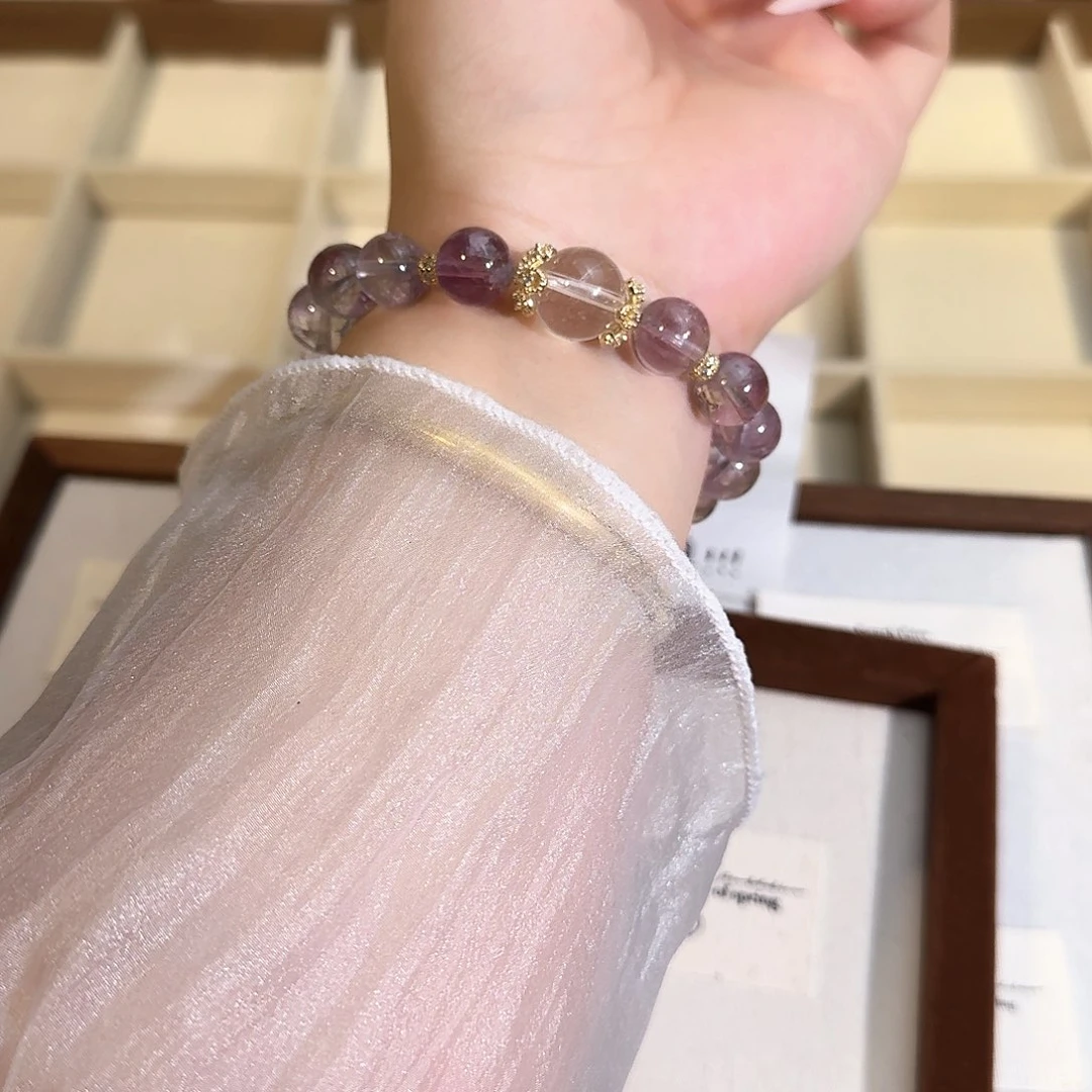 水晶手链合金天然水晶手串