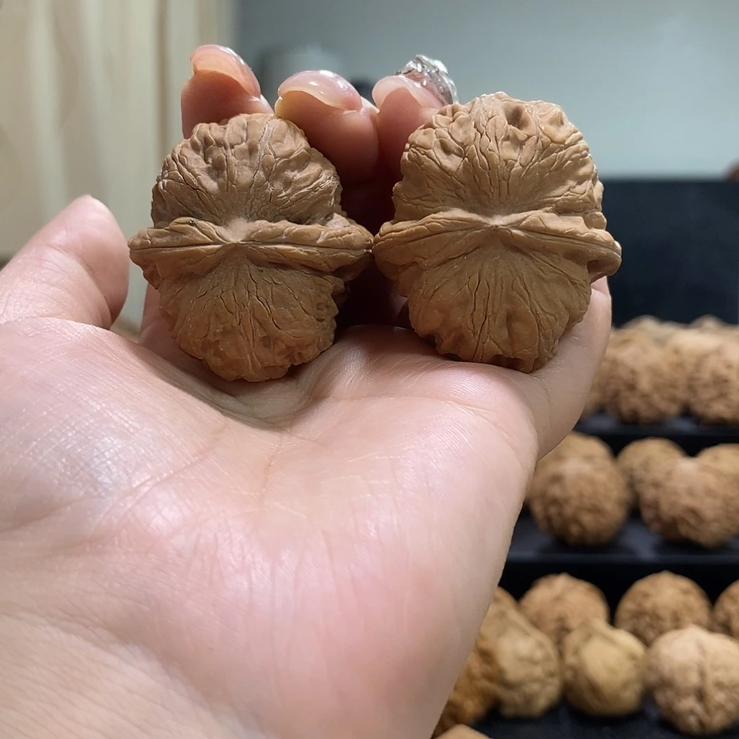 把件文玩核桃40平谷元宝有黄