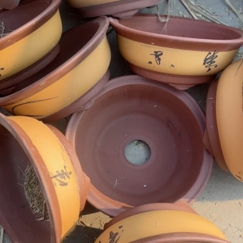 紫砂花盆100-9。22.5-9