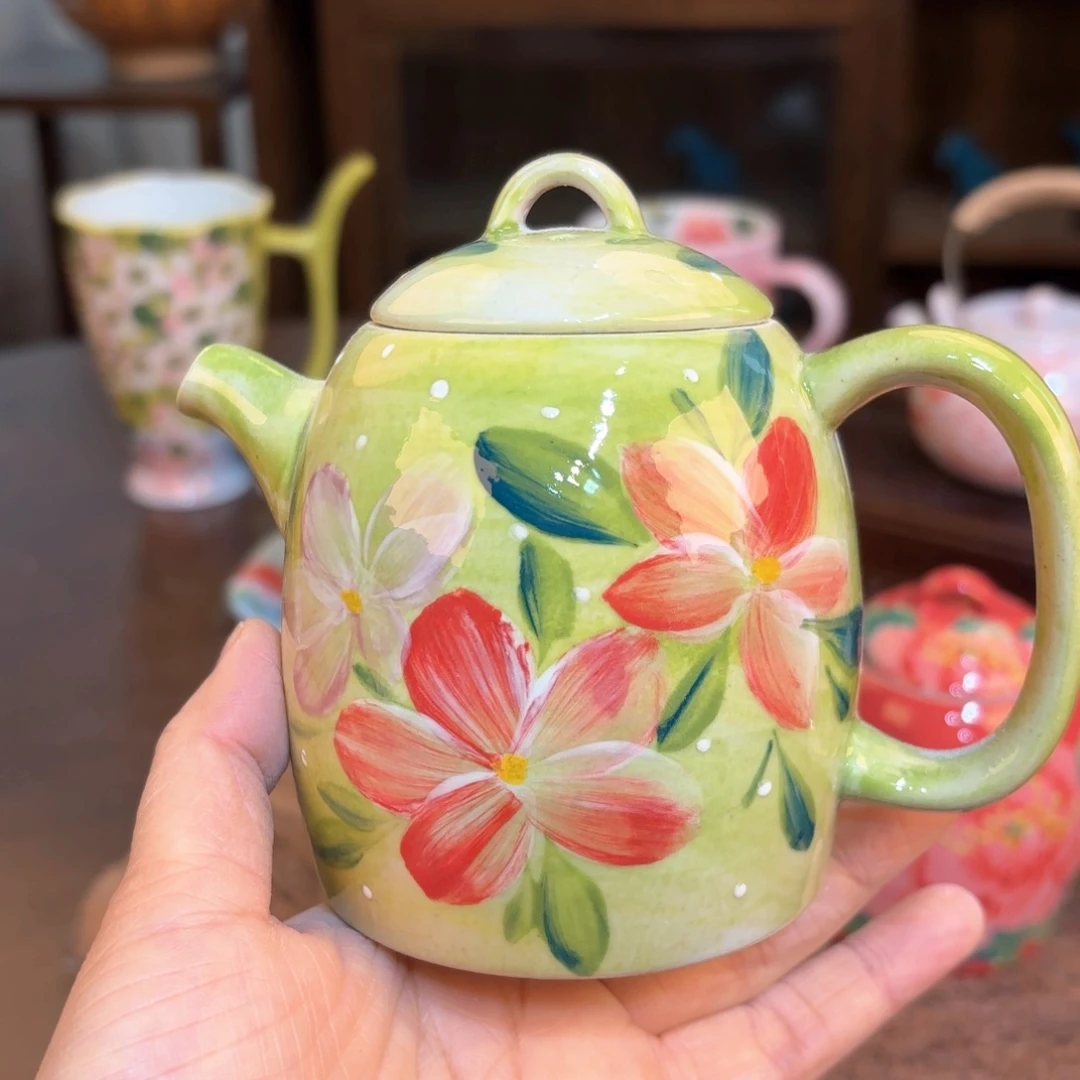 景德镇手绘高温釉下彩陶瓷茶具