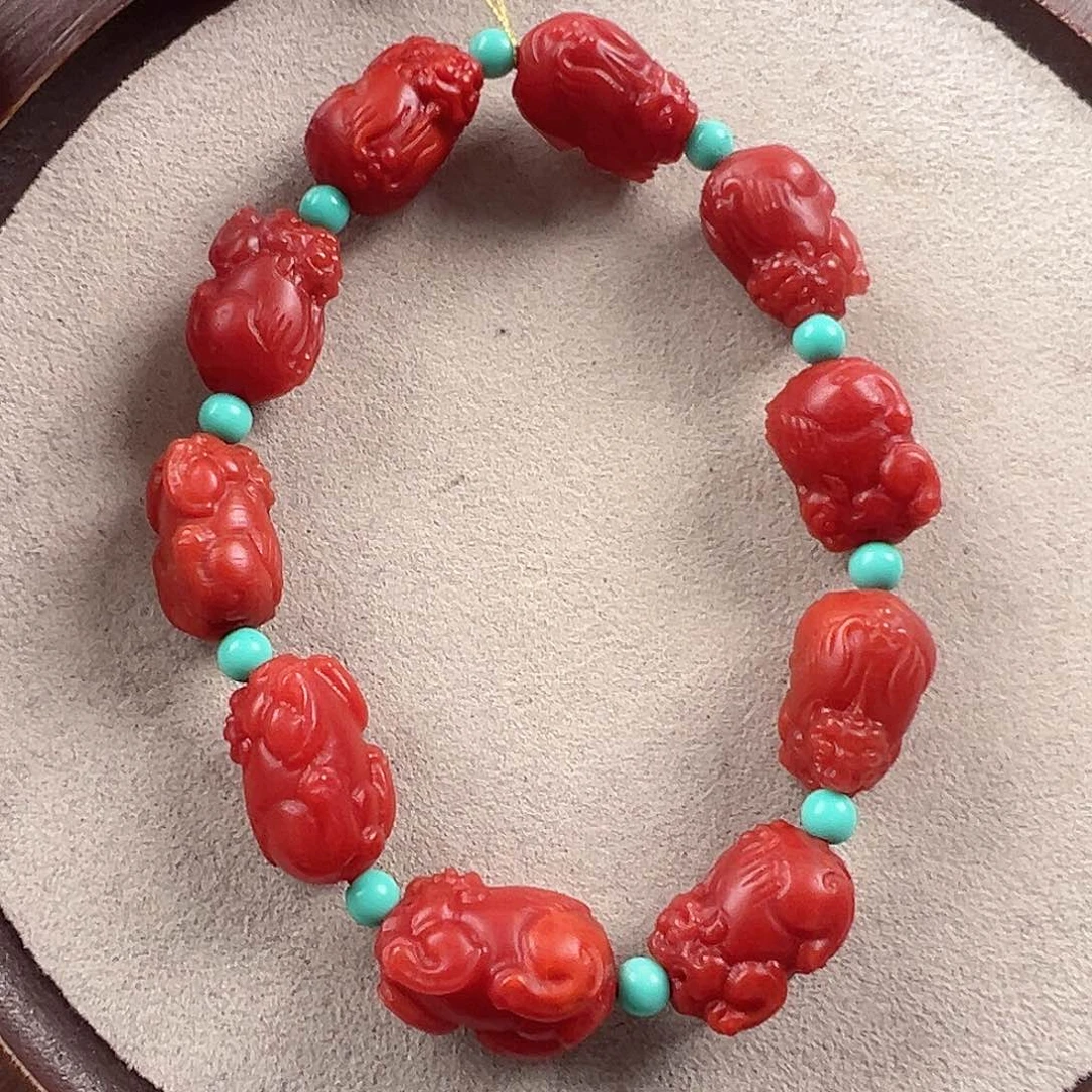 手串未镶嵌南红玛瑙三**花