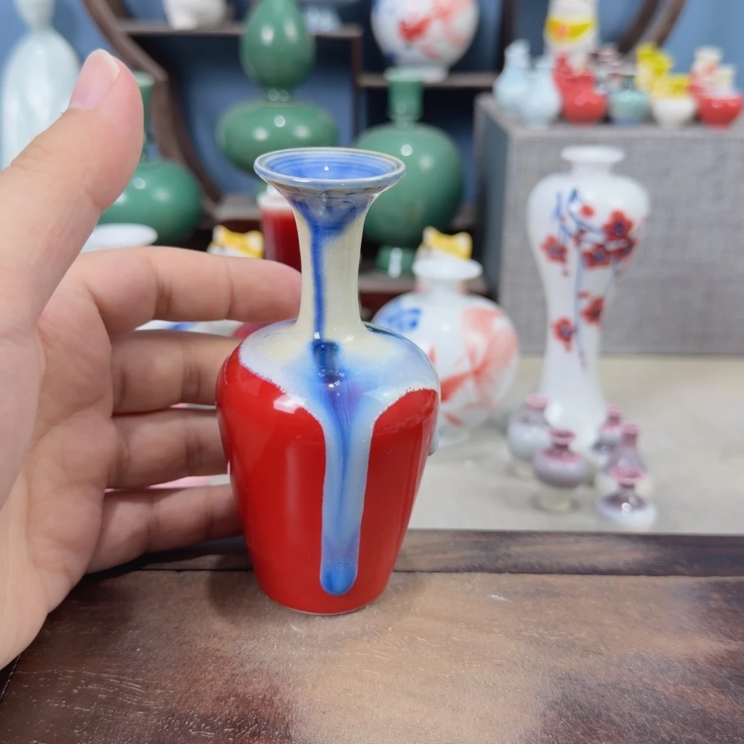 陶瓷手工小花器摆件