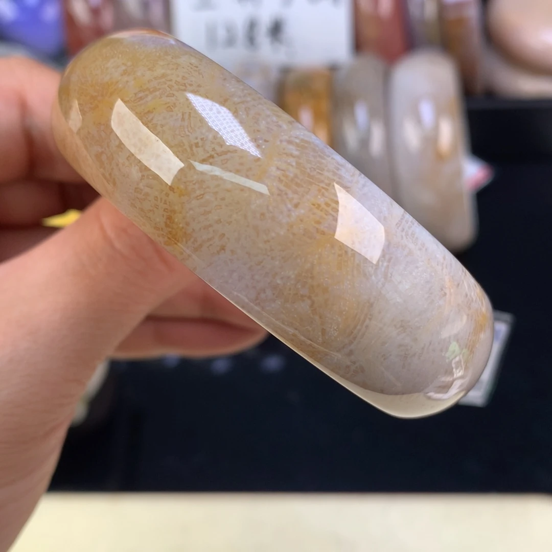 硅化珊瑚（珊瑚玉）未镶嵌吊坠(赠链)上新56圈（74号）