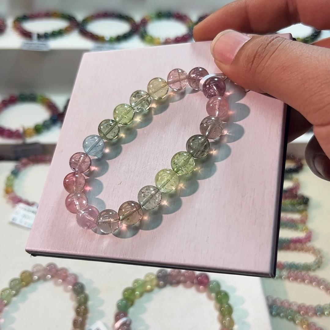 碧玺未镶嵌手链碧玺