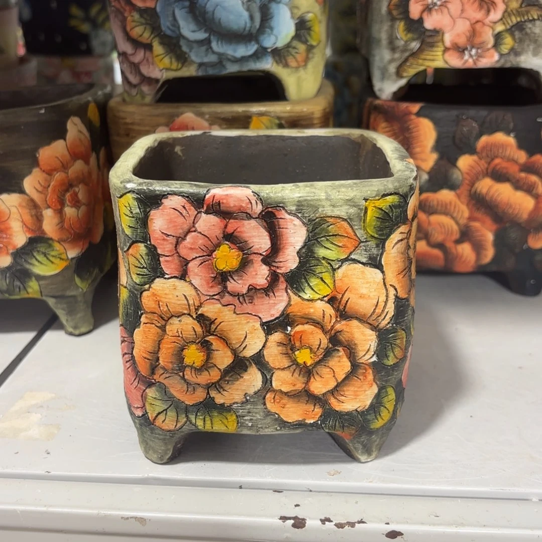 景德镇手绘花盆陶瓷10/11