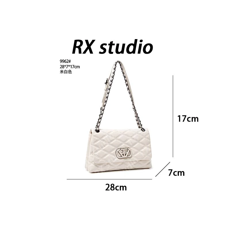 【南沙瑞熙】QYX-9962-米白色-轻奢小众设计感时尚百搭女士包包