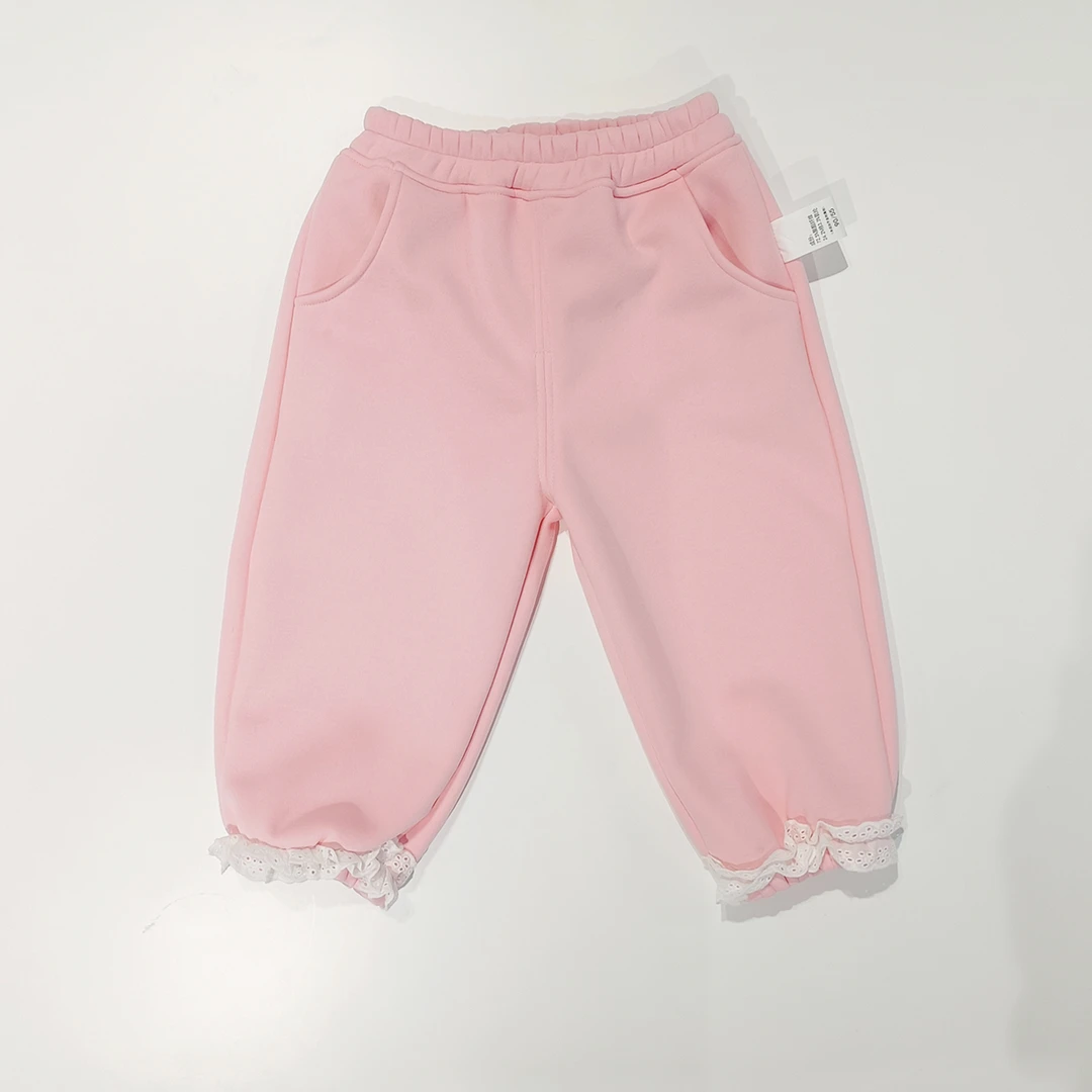 儿童裤子加绒保暖小小海花卫裤RD551