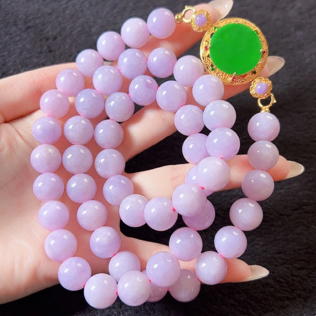 翡翠18K金镶嵌颈饰签收后24小时鉴赏期，过时不退