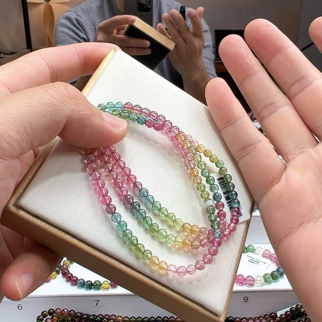 手串碧玺未镶嵌4mmmmmmmmmm