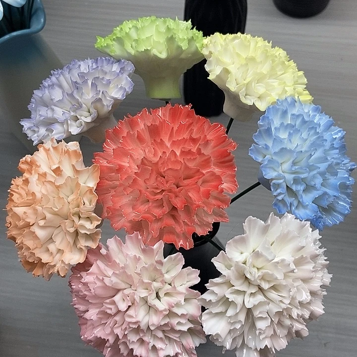 陶瓷纯手工捏花设计