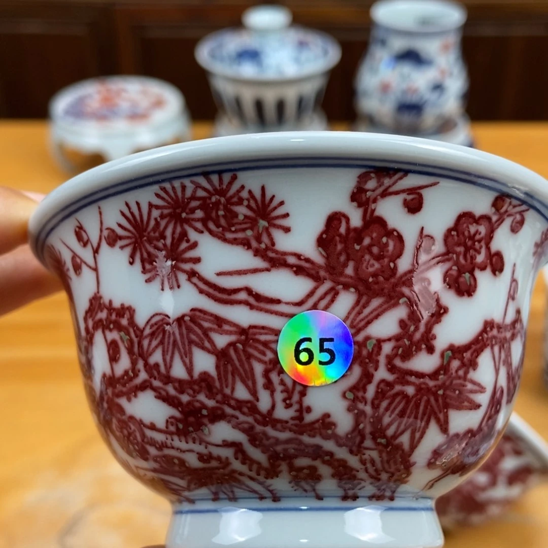 手绘现代茶具非古董