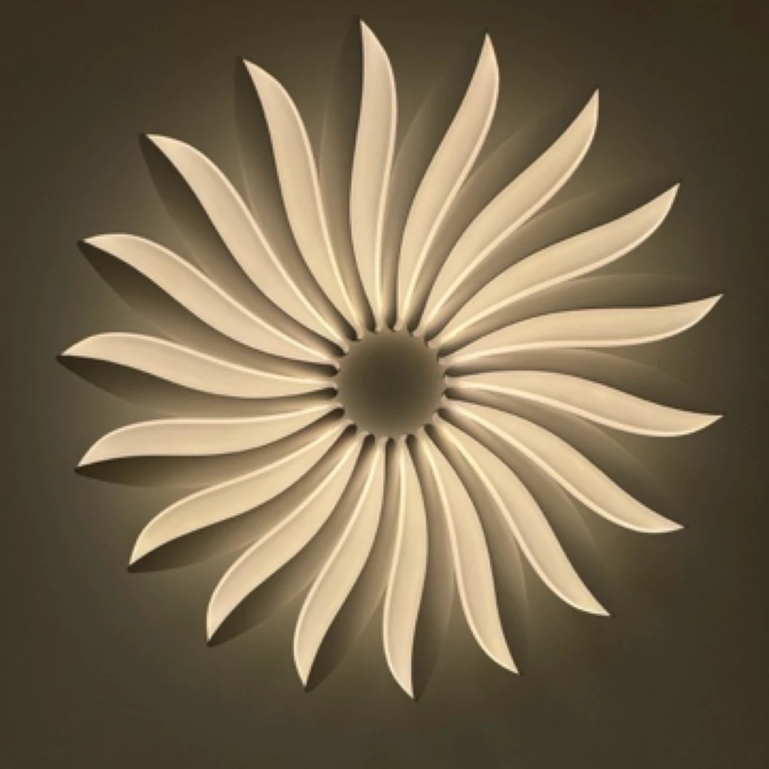 【可可照明】北欧极简太阳花卧室客厅餐厅吸顶灯