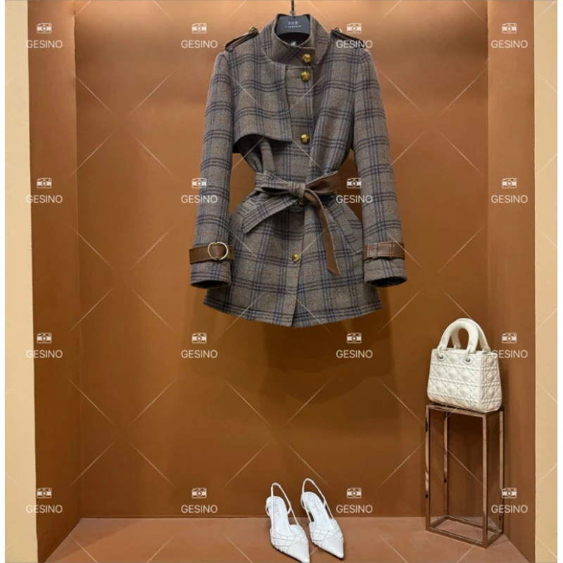 【露】秋冬气质小香风设计师中长款羽绒服轻奢女 QD-2025061