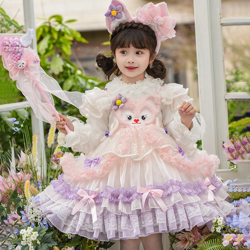 玲娜贝尔-女童四季公主裙 夏季新款洋气生日礼服萝莉女孩连衣裙子