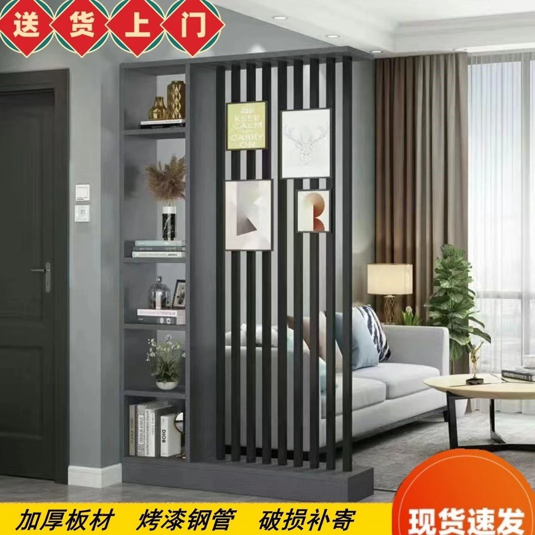 屏风隔断客厅遮挡入户门玄关柜简易置物架厨房客厅餐厅隔断柜定制