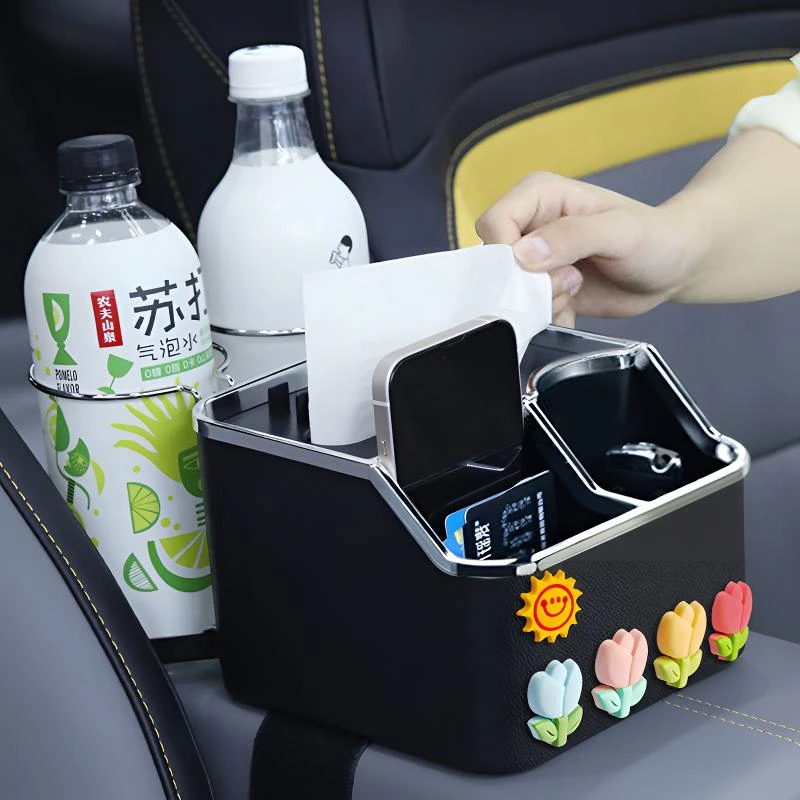 新款可爱车载纸巾盒汽车储物饰品收纳车载车内纸巾盒汽车内饰用品