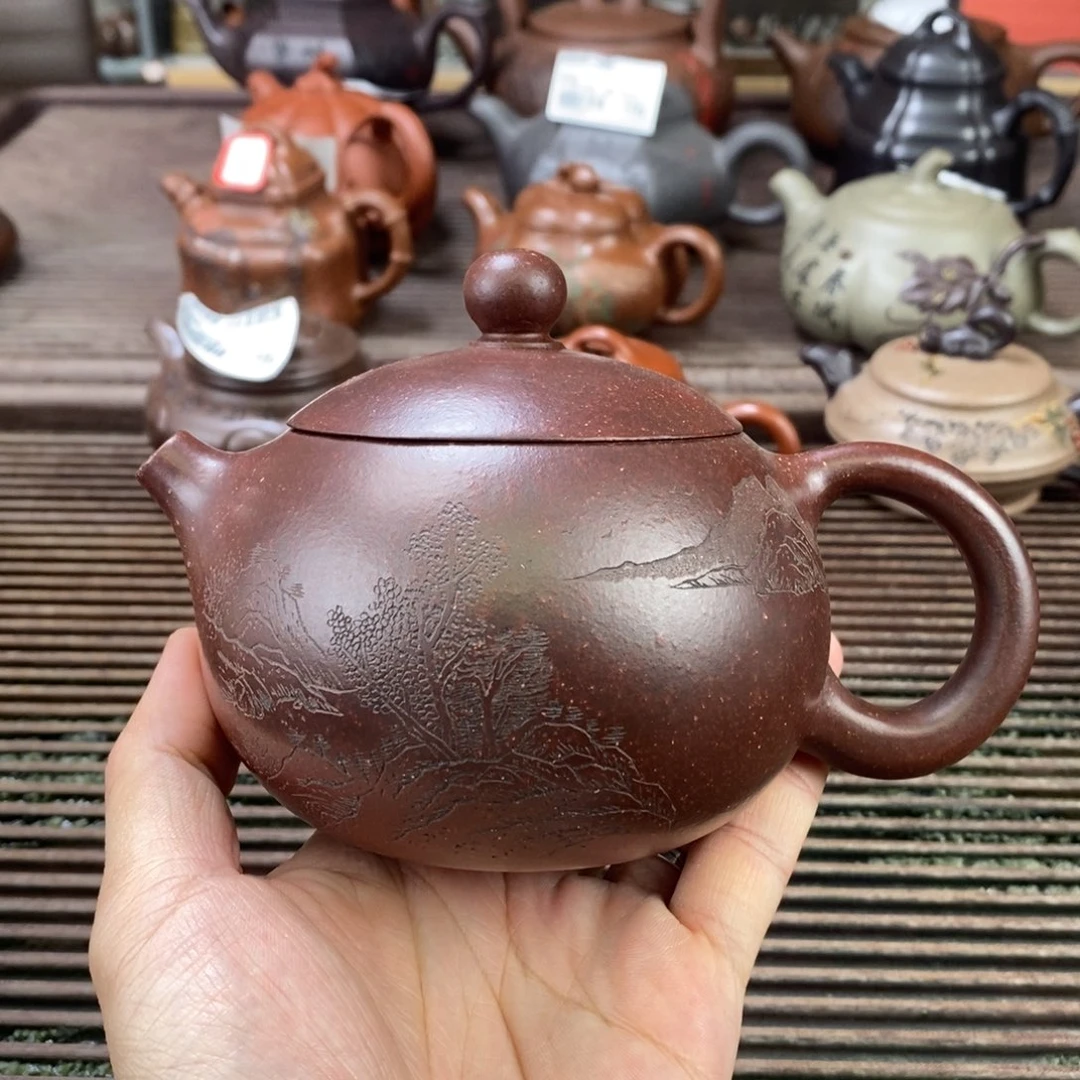 茶壶紫砂白5 西施 紫玉金砂