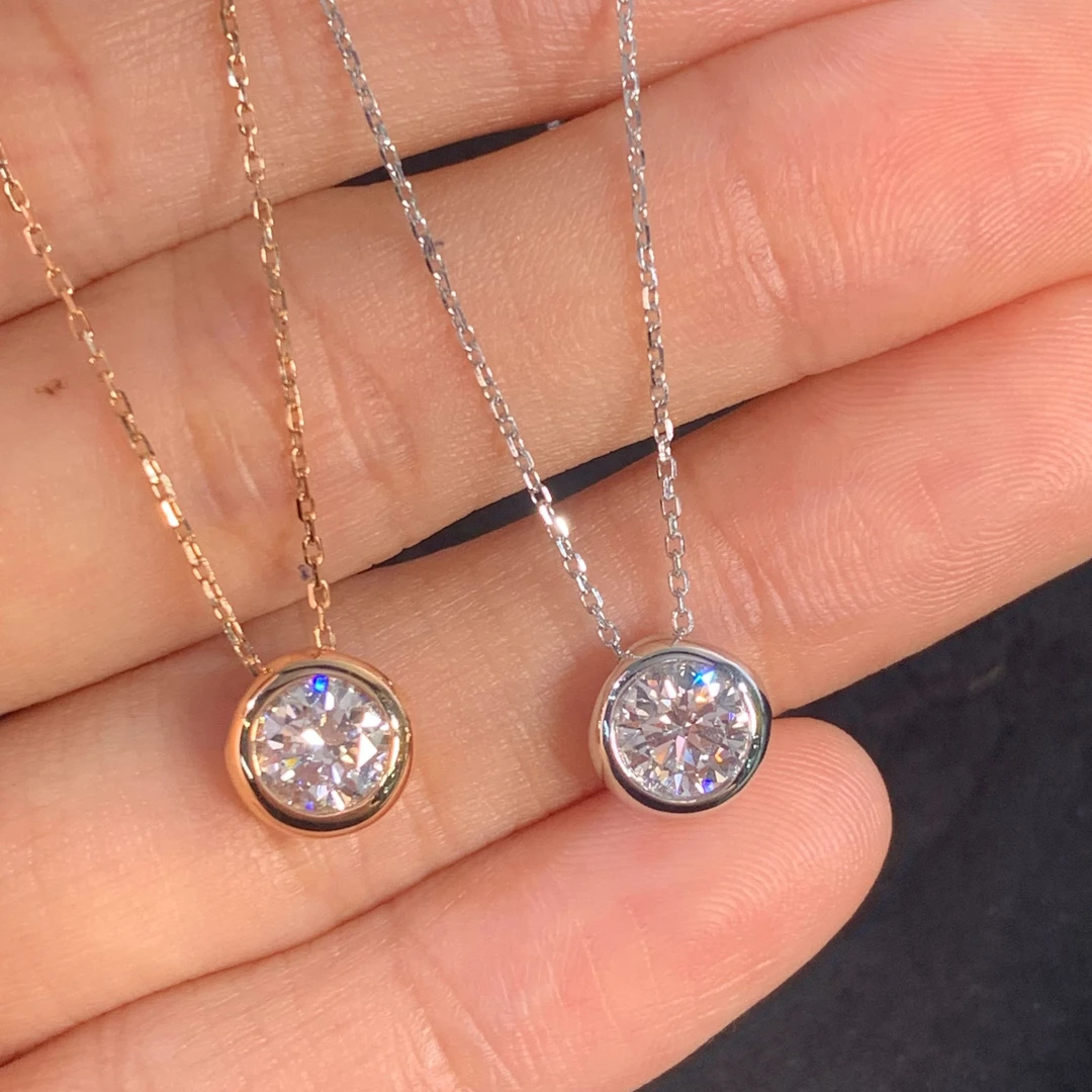 18k金钻石泡泡项链 经典