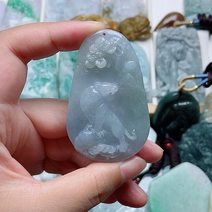 翡翠未镶嵌吊坠(不含链)翡翠