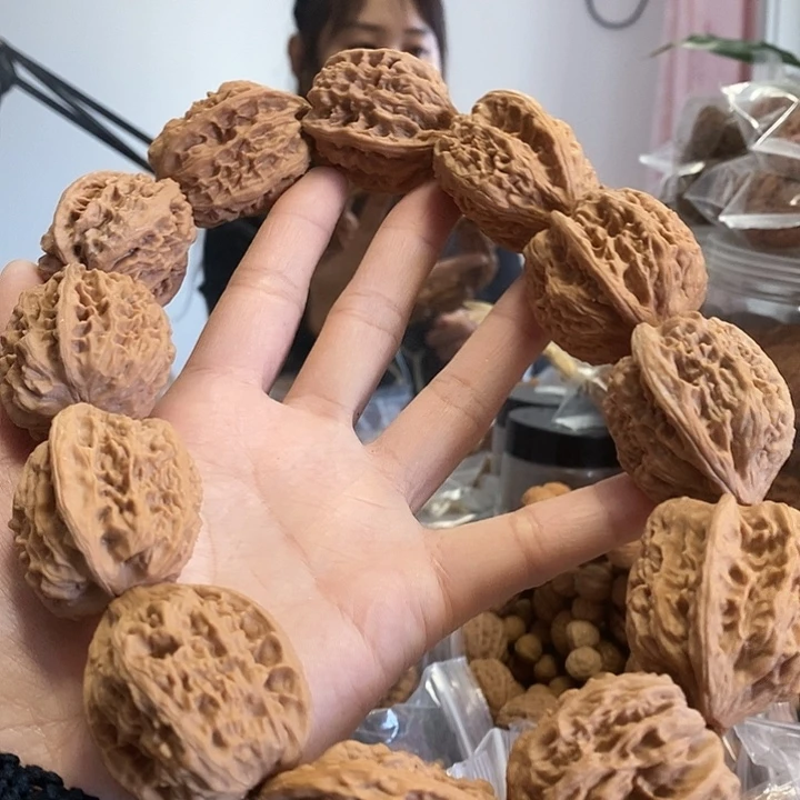 文玩核桃把件35鸡心手持