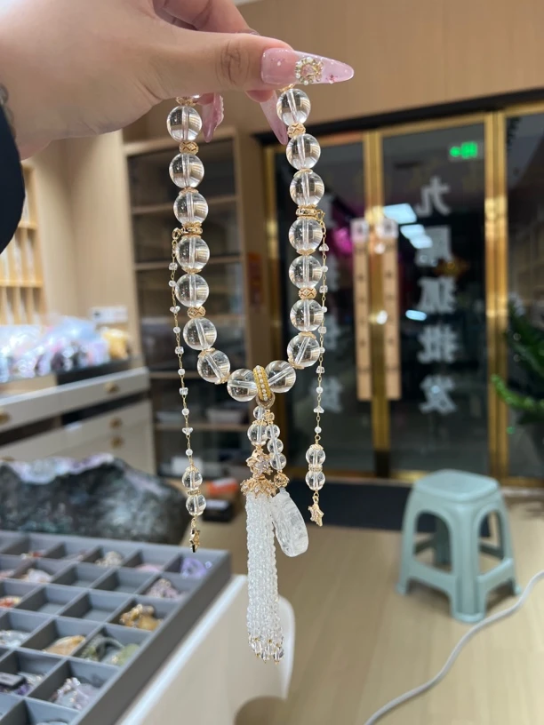 天然白水车挂链子